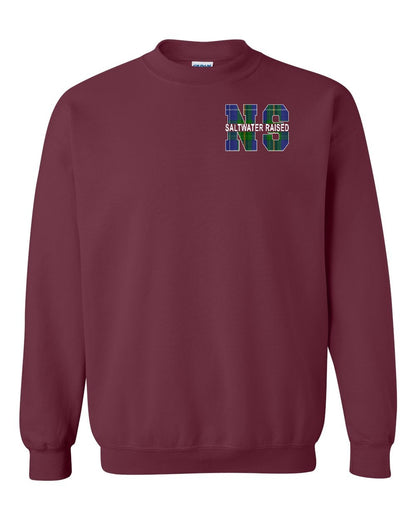 Saltwater Raised Left Chest and Back crew-neck