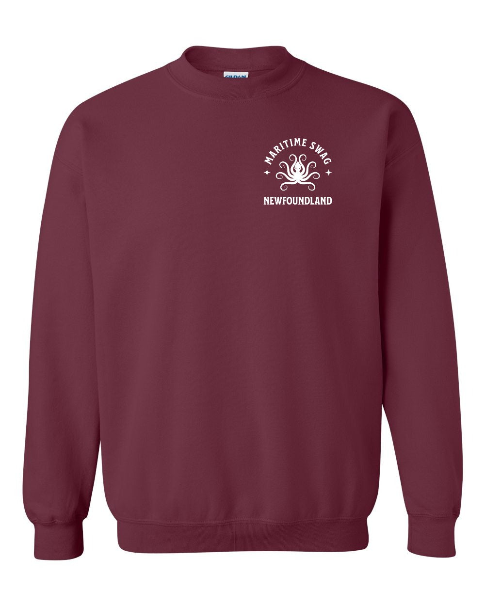 Maritime Swag NFLD Octopus Left Chest Crewneck Sweatshirt - Unisex