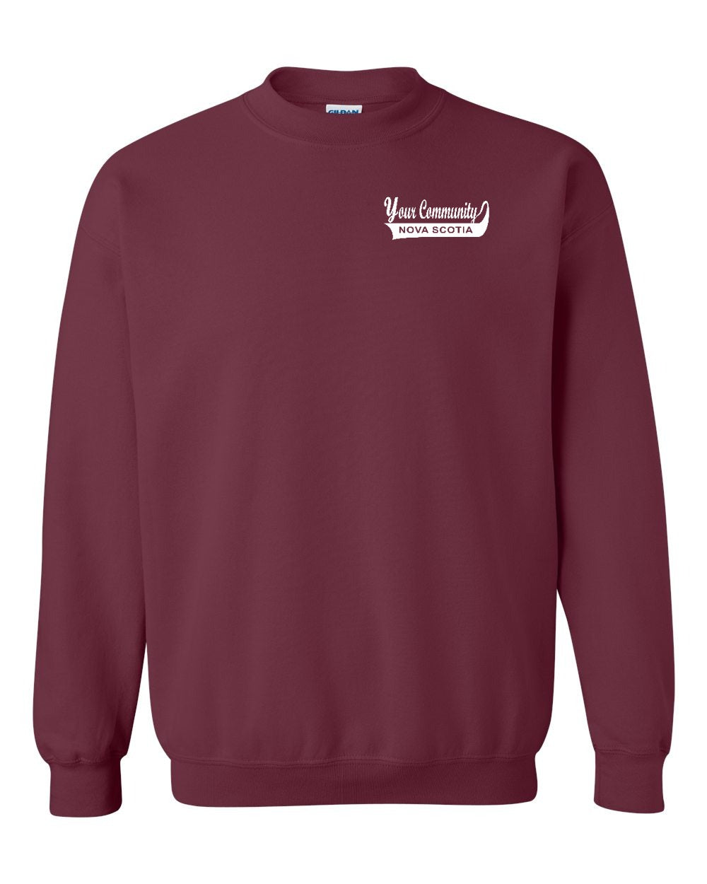 Custom Your Community Swoop (NS) Left Chest Crewneck Sweatshirt - Unisex