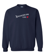 NL Girl Red Heart Crewneck Sweatshirt - Unisex
