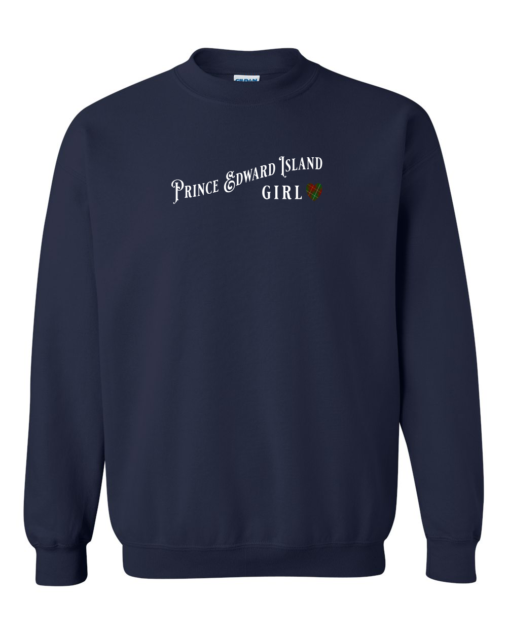 PEI Girl Tartan Heart Crewneck Sweatshirt - Unisex