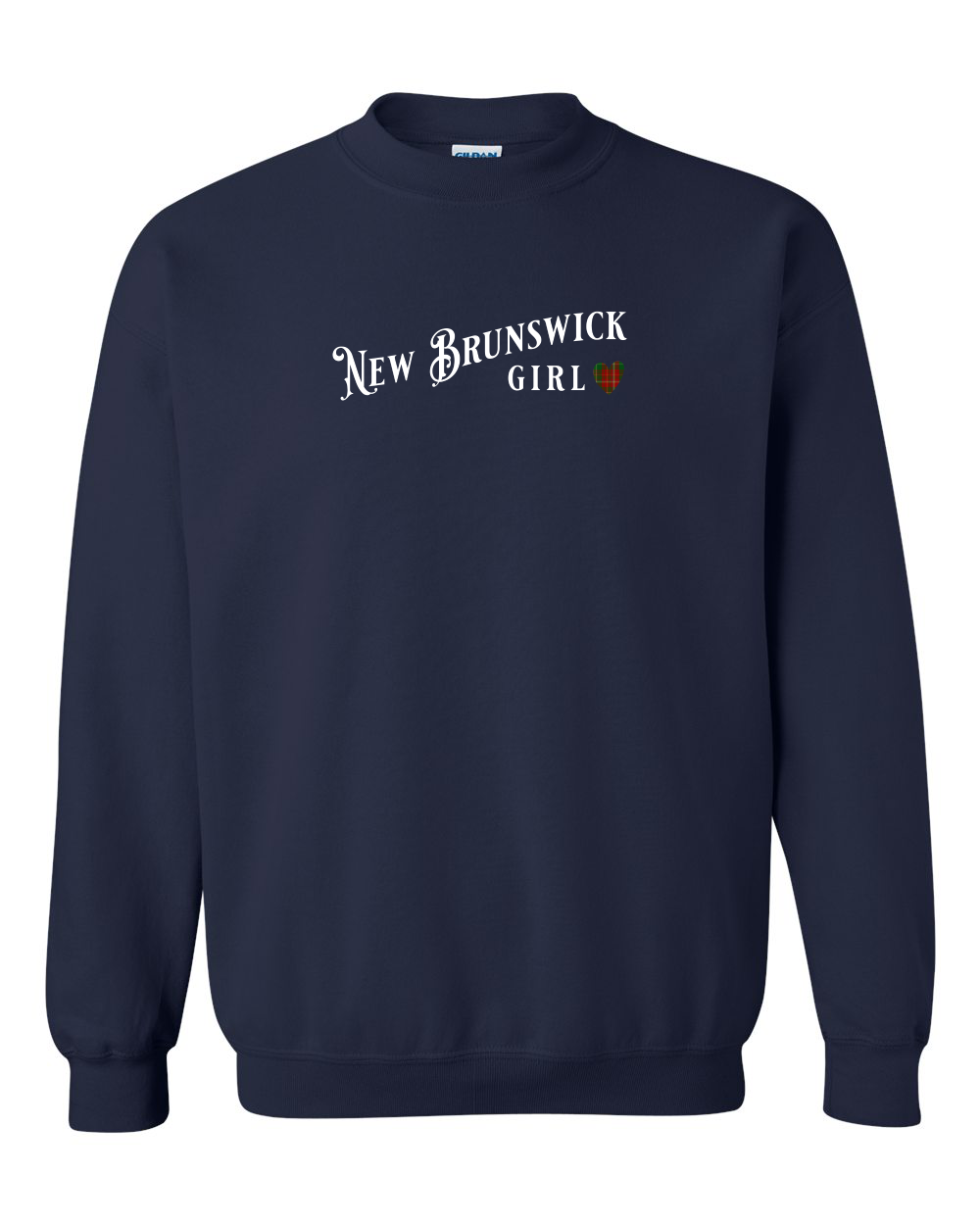 NB Girl Tartan Heart Crewneck Sweatshirt - Unisex