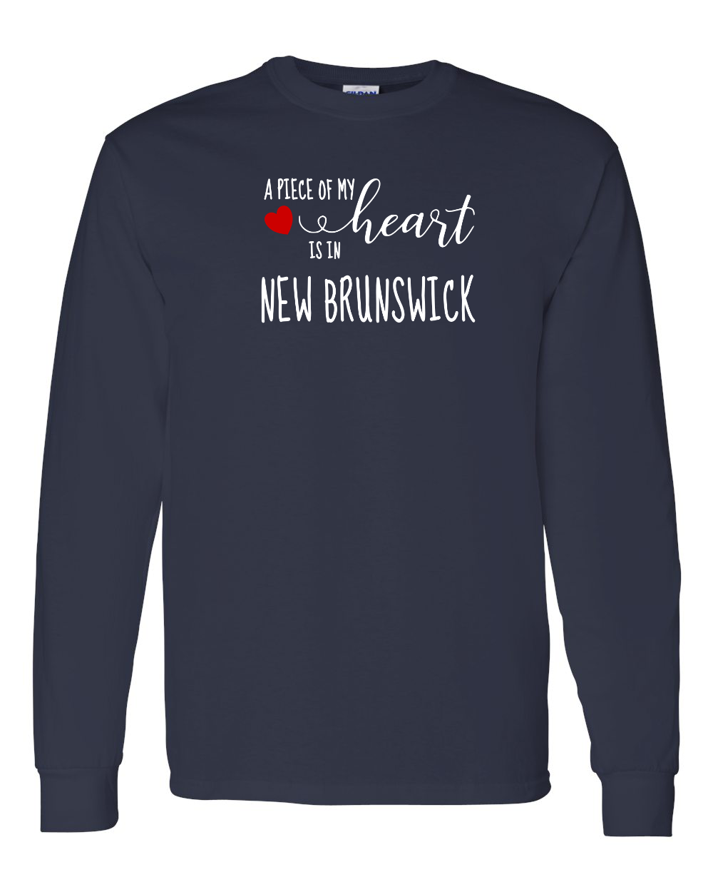 A piece of My heart in NB (Red Heart) Long Sleeve Tee - Unisex