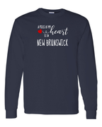 A piece of My heart in NB (Red Heart) Long Sleeve Tee - Unisex