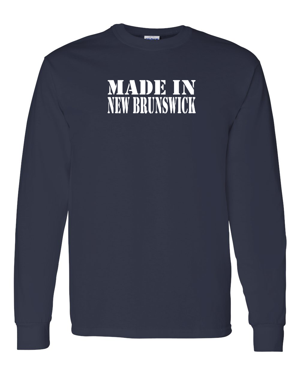 Made In NB ( White Lettering) Long Sleeve Tee - Unisex