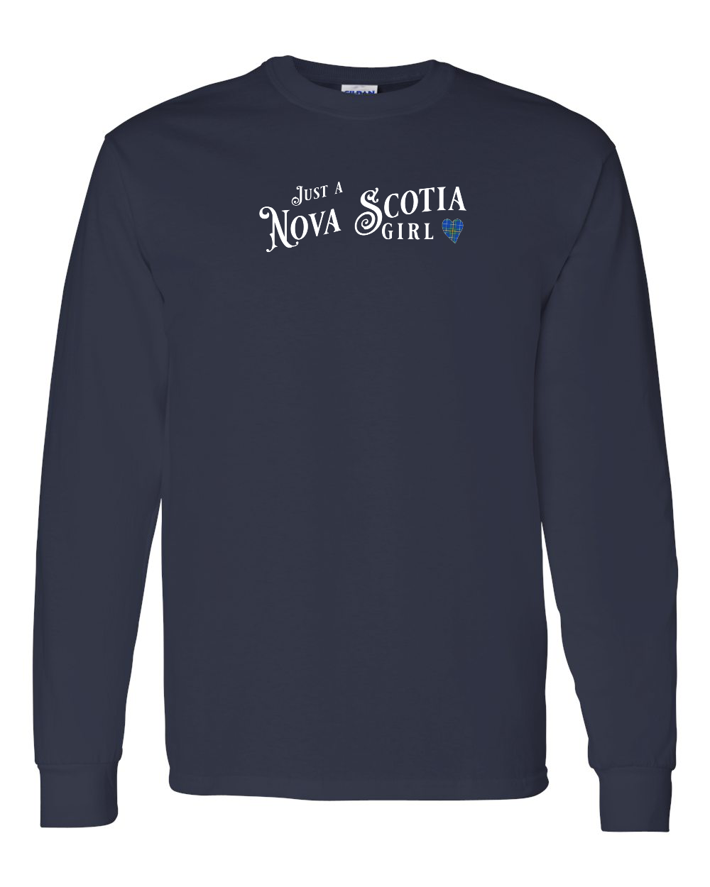 Just a Nova Scotia Girl Tartan Heart Long Sleeve - Unisex