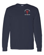 Maritime Swag CB Mandala Red Lobster Left Chest and Back Long Sleeve Tee - Unisex