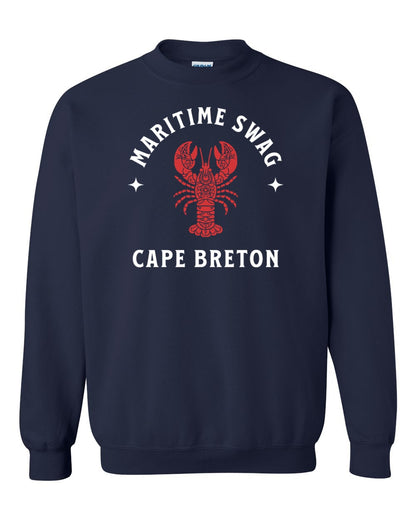Maritime Swag Cape Breton Mandala Red Lobster Full Crewneck Sweatshirt