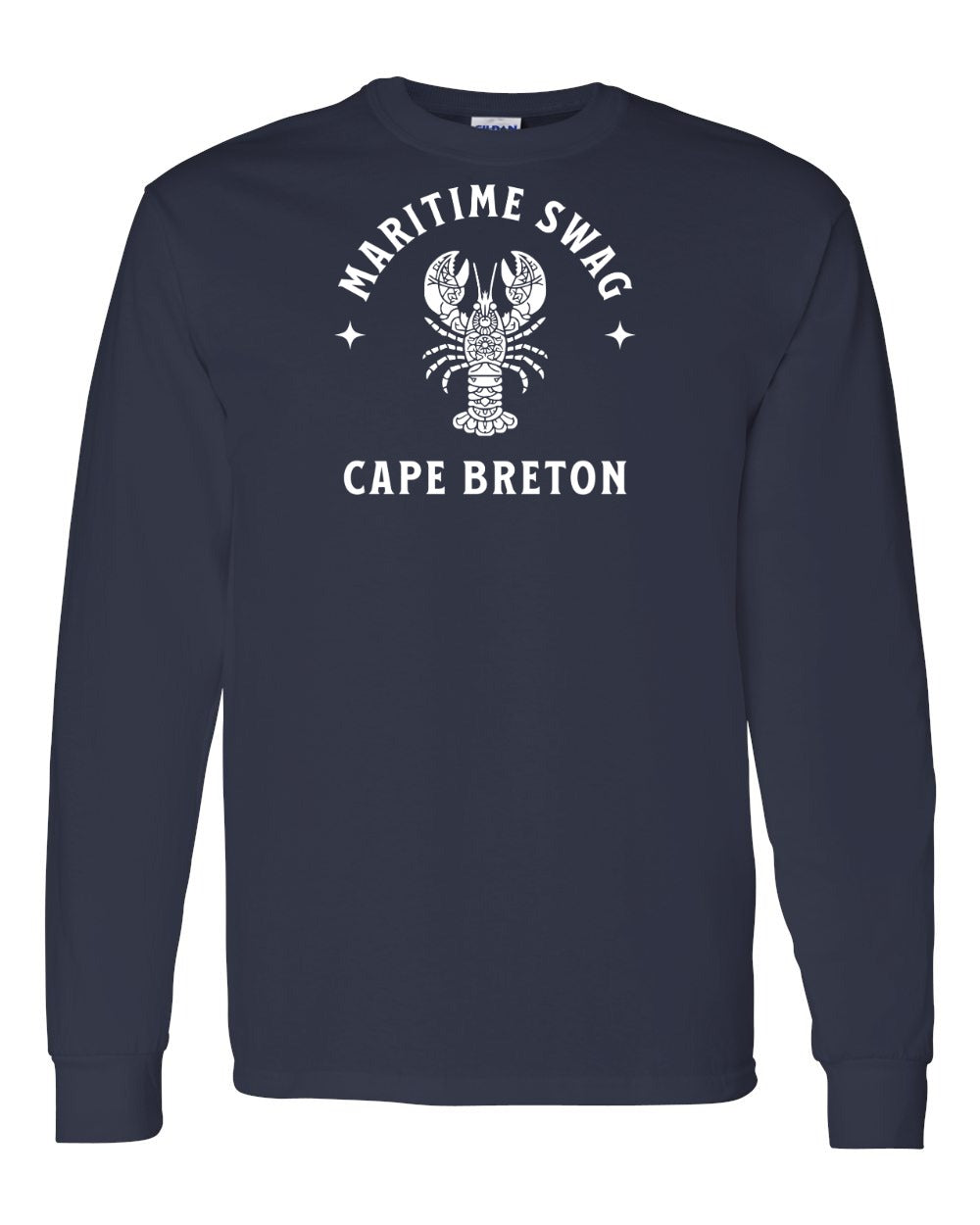 Maritime Swag Cape Breton Mandala white Lobster Full Long Sleeve Tee
