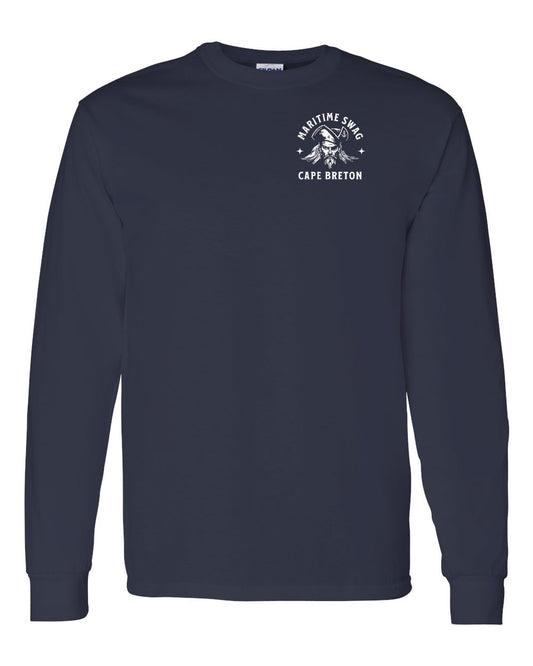 Maritime Swag Cape Breton Pirate Left Chest Long Sleeve Tee