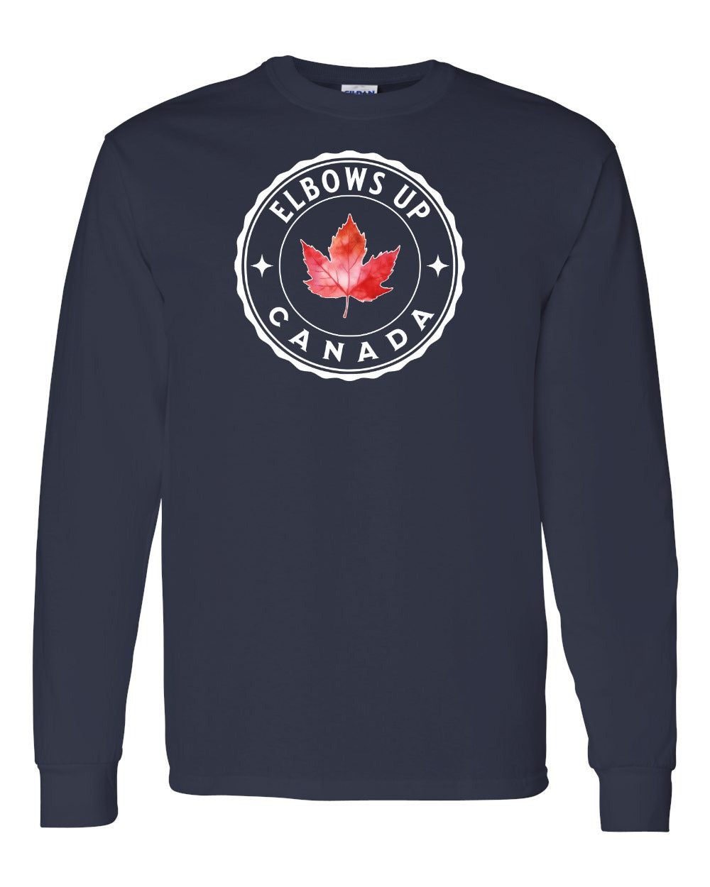 Elbows up Leaf Long Sleeve - Gildan Canada (sewn Internationally) - Unisex
