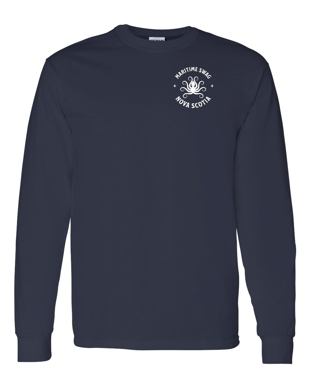Maritime Swag Nova Scotia Octopus Left Chest Long Sleeve Tee