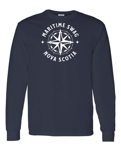 Maritime Swag Nova Scotia Compass Full Long Sleeve Tee