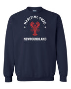 Maritime Swag NFLD Mandala Red Lobster Crewneck Sweatshirt - Unisex