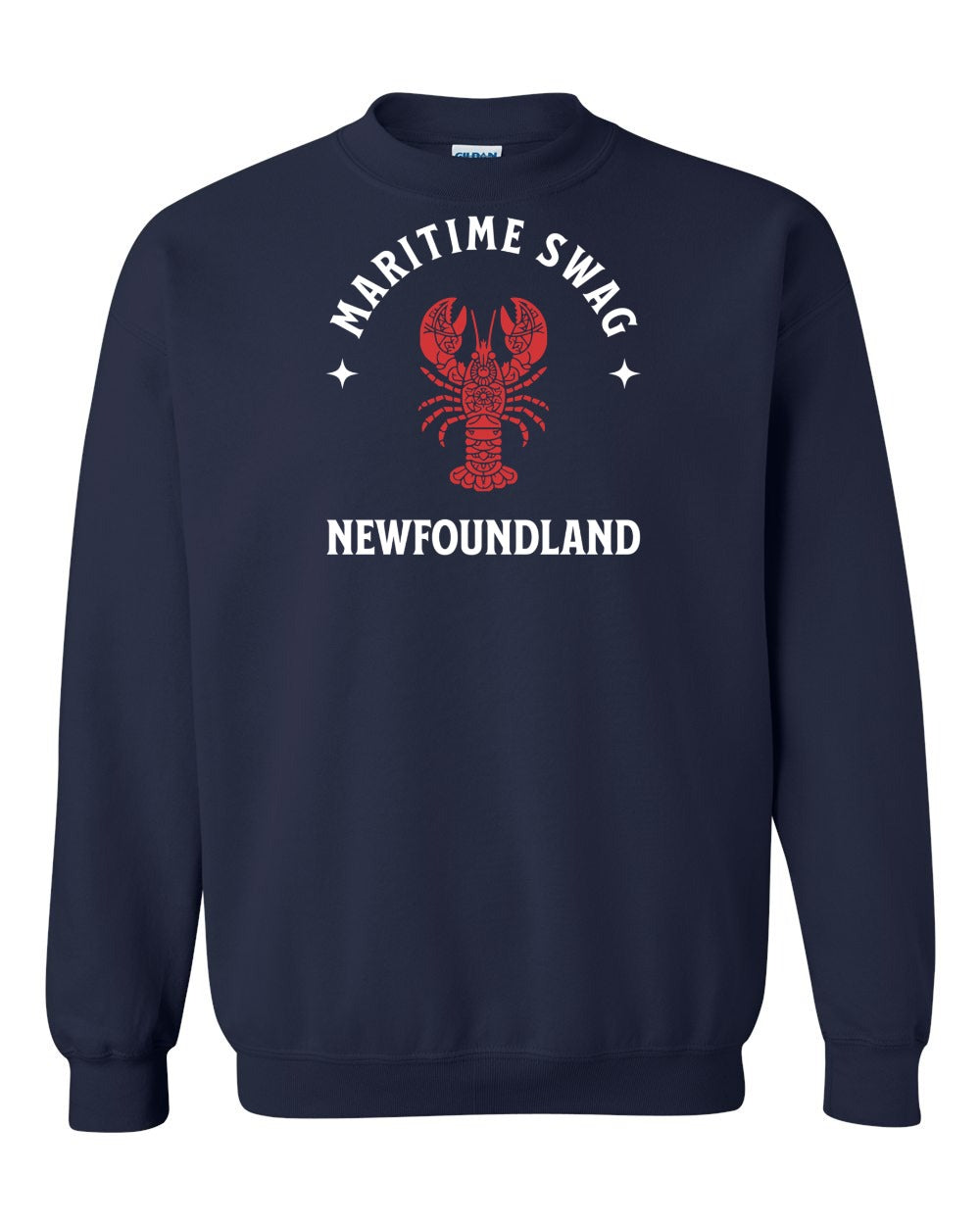 Maritime Swag Newfoundland Mandala Red Lobster Full Crewneck Sweatshirt