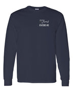 A piece of My heart in NFLD Tartan Heart Left Chest and Back Long Sleeve - Unisex