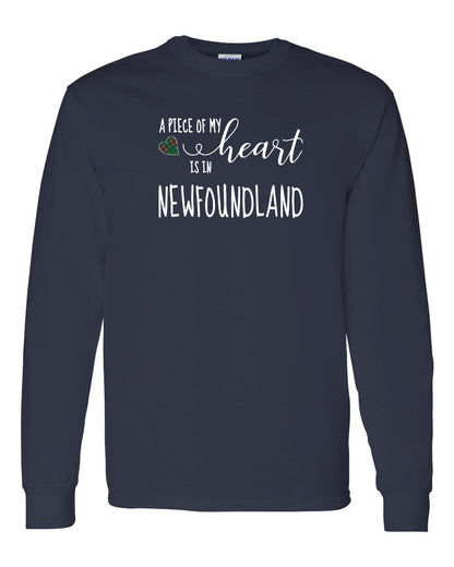 A piece of My heart in Newfoundland (Tartan Heart) Full Long Sleeve