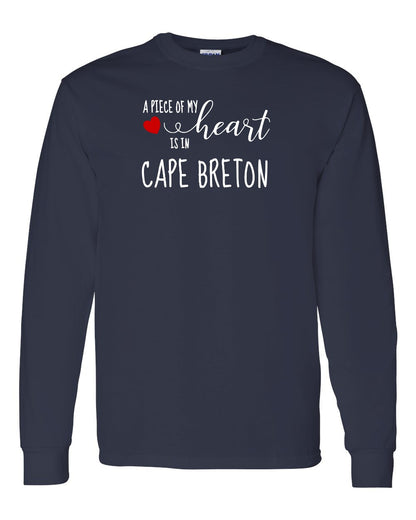 A piece of My heart in Cape Breton (Red Heart) Full Long Sleeve Tee