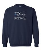 A piece of My heart in NS Tartan Heart Crewneck Sweatshirt - Unisex