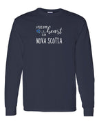 A piece of My heart in NS Tartan Heart Long Sleeve Tee - Unisex