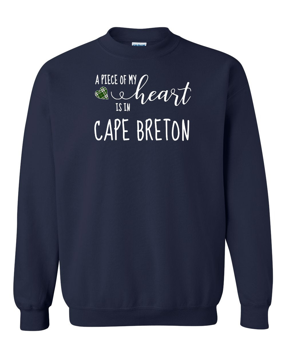 A piece of My heart in CB Tartan Heart Crewneck Sweatshirt - Unisex