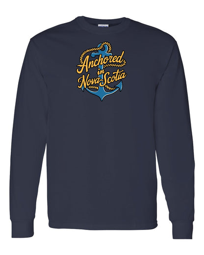Anchored in Nova Scotia (New Design) Full Long Sleeve Tee
