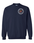 Calm Cool Moose and Beaver Left Chest Crewneck Sweatshirt - Gildan Canada (sewn Internationally) - Unisex