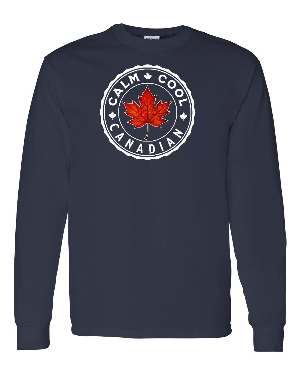 Calm Cool Canadian Leaf Long Sleeve - Gildan Canada (sewn Internationally) - Unisex