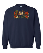 Canada Flowers Crewneck Sweatshirt - Gildan Canada (sewn Internationally) - Unisex