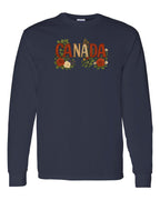 Canada Flowers Long Sleeve - Gildan Canada (sewn Internationally) - Unisex