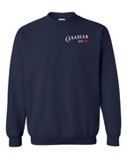 Canadian Guy Left Chest Crewneck Sweatshirt - Gildan Canada (sewn Internationally) - Unisex