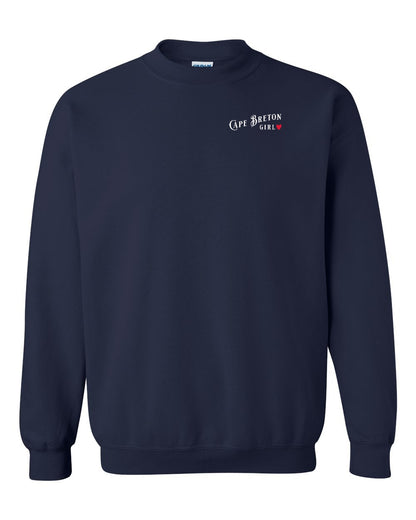Cape Breton Girl Left Chest and Back Crewneck Sweatshirt