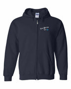 CB Guy Blue Left Chest and Back Zip Hoodie - Unisex