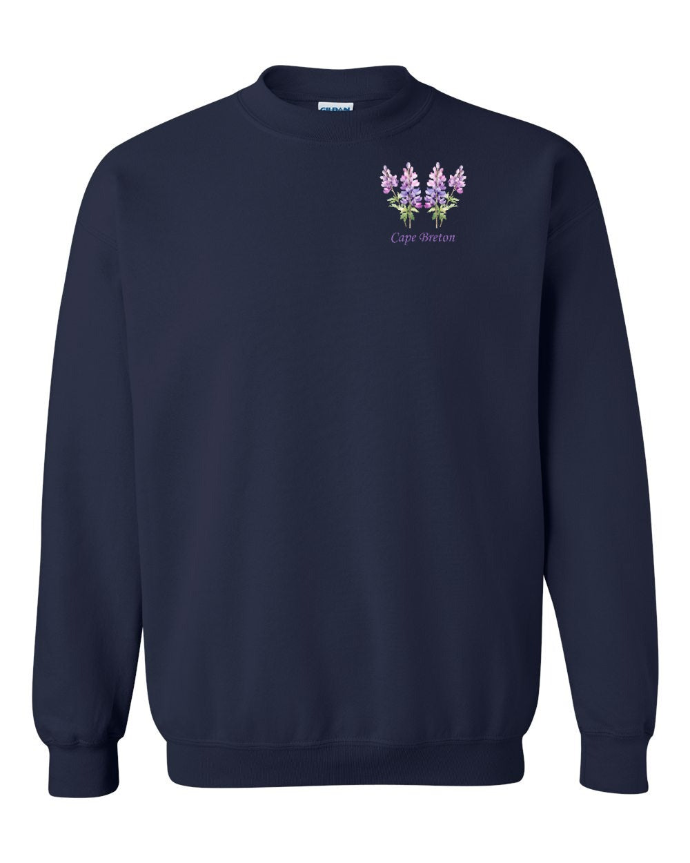 Cape Breton Lupin Left Chest Crewneck Sweatshirt