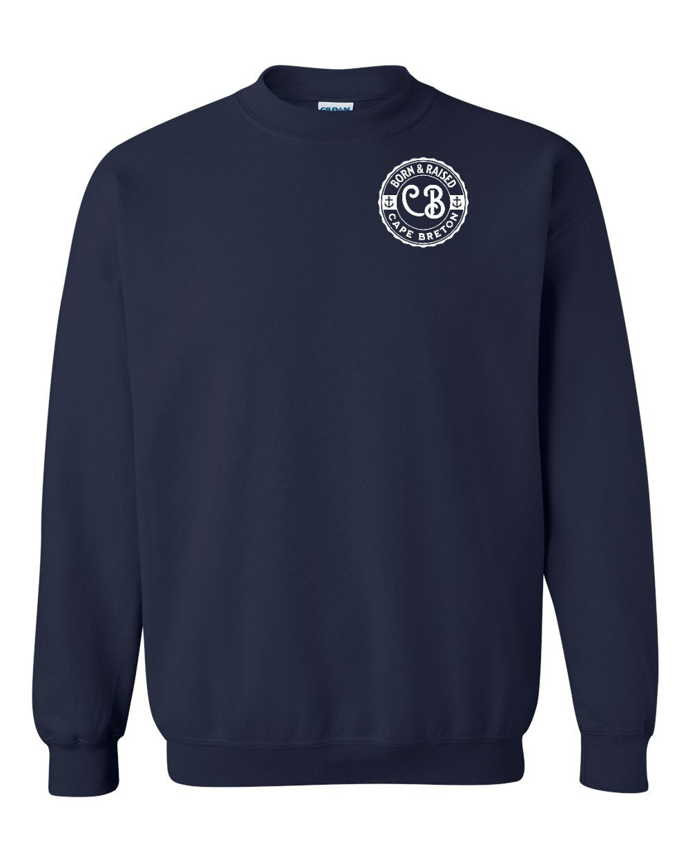 Born & Raised Cape Breton Left Chest Crewneck Sweatshirt