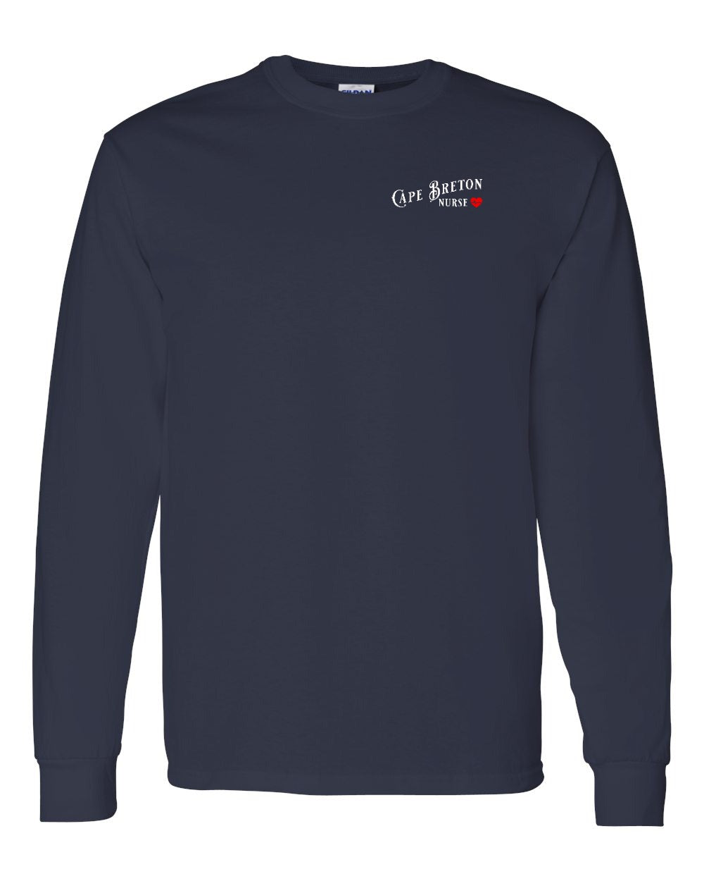 Cape Breton Nurse Left Chest Long Sleeve Tee