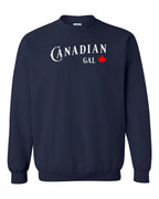 Canadian Gal Crewneck Sweatshirt - Gildan Canada (sewn Internationally) - Unisex