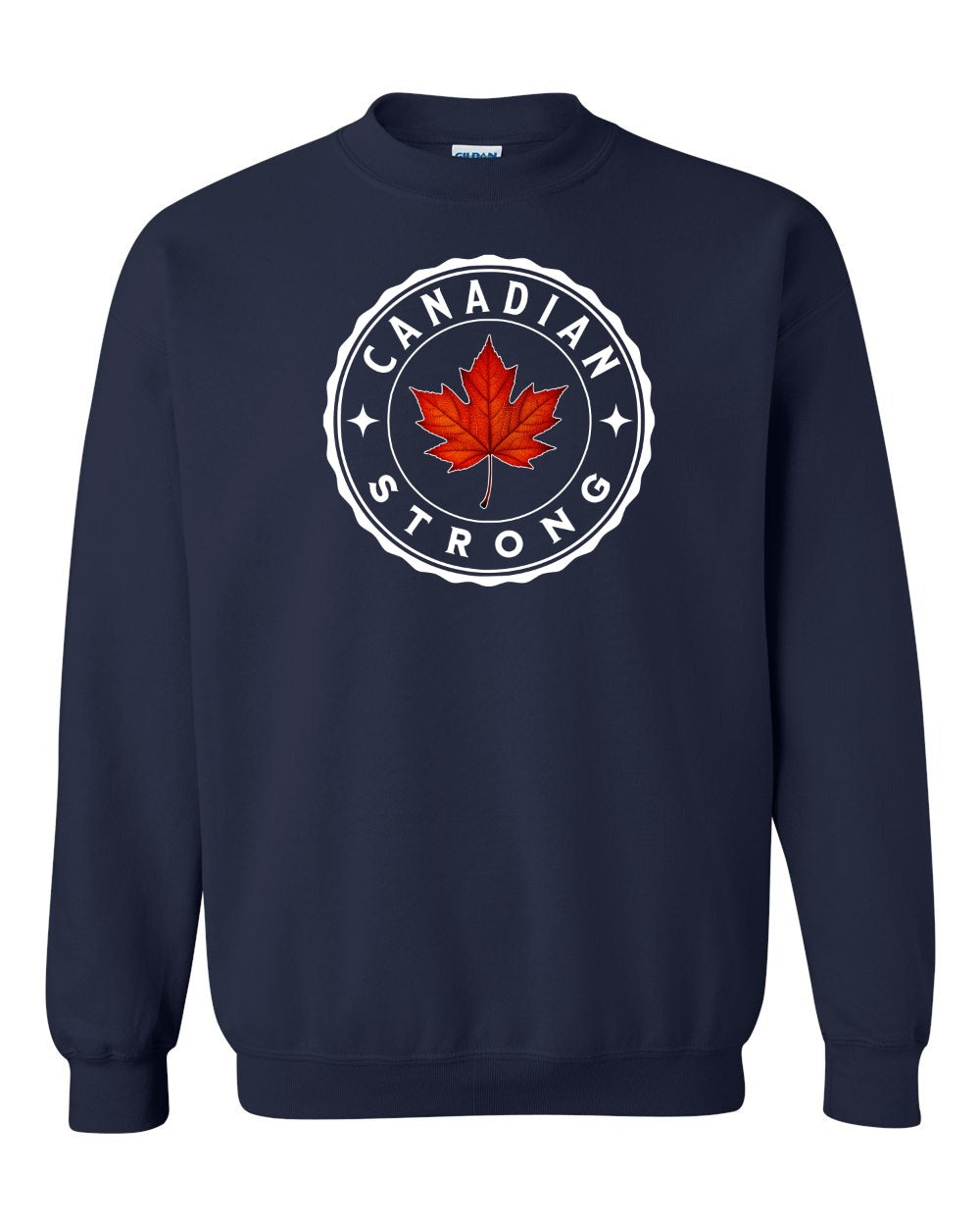 Canadian Strong Leaf Crewneck Sweatshirt - Gildan Canada (sewn Internationally) - Unisex
