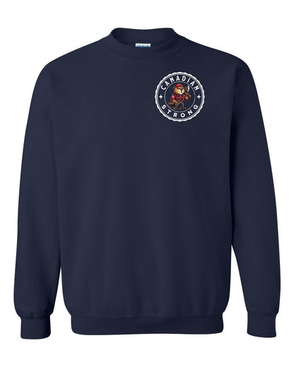 Canadian Strong Beaver Left Chest Crewneck