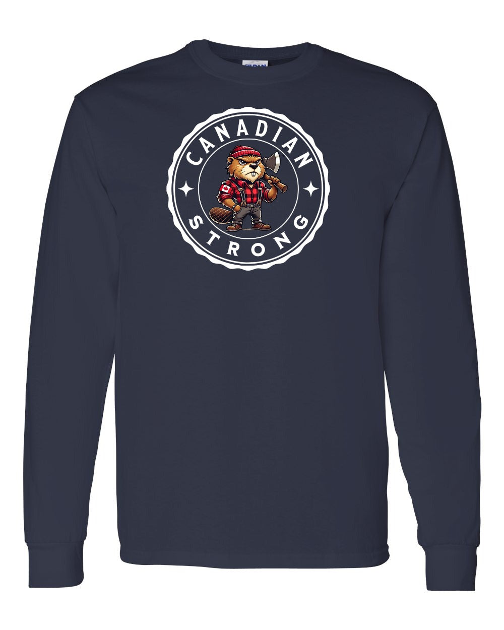 Canadian Strong Beaver Long Sleeve - Gildan Canada (sewn Internationally) - Unisex