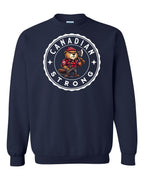 Canadian Strong Beaver Crewneck Sweatshirt - Gildan Canada (sewn Internationally) - Unisex