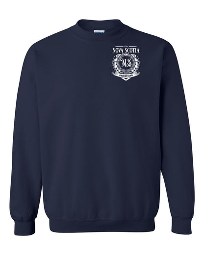 It's  A Nova Scotia Thing Left Chest and Back crew-neck