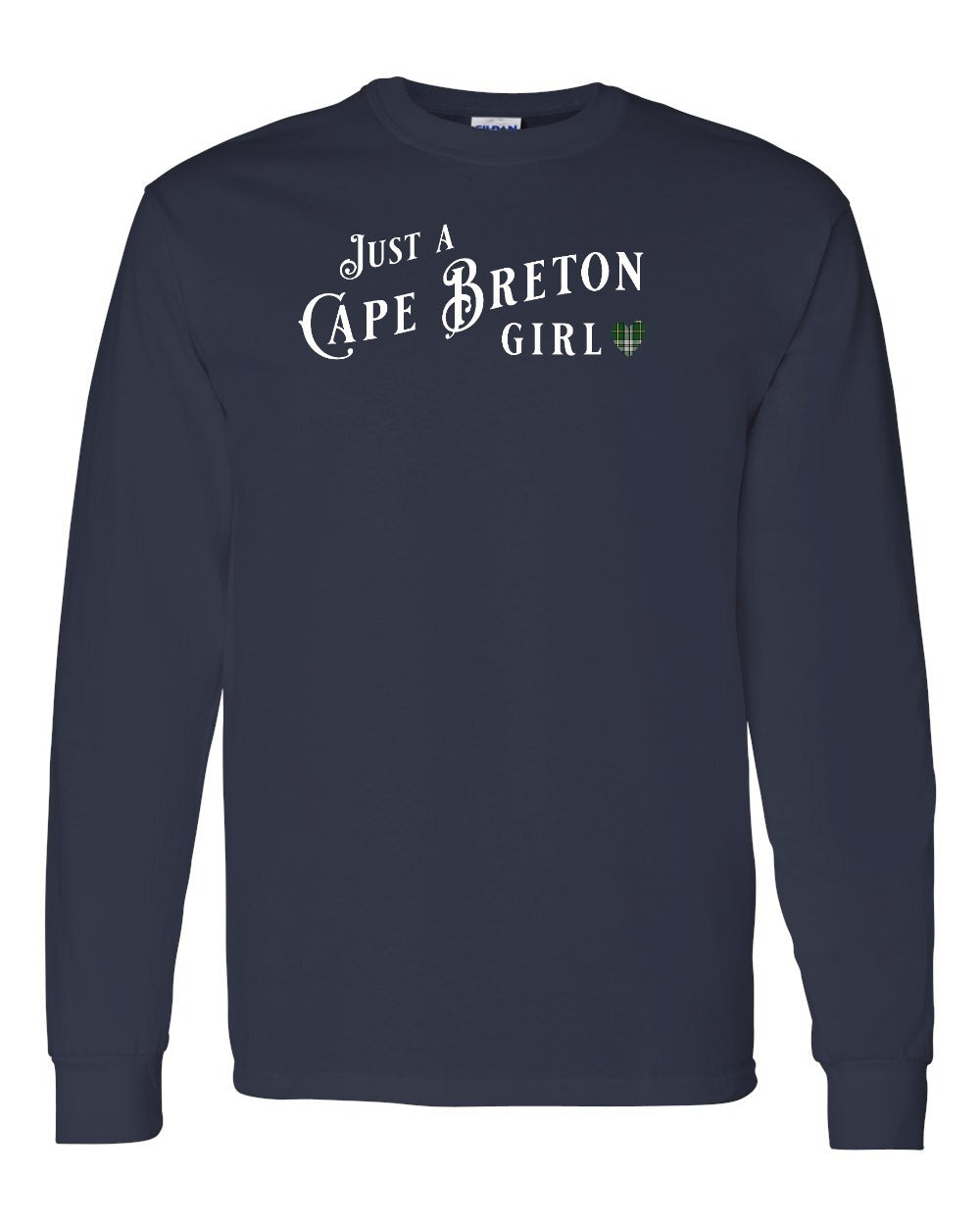 Just a Cape Breton Girl Tartan Full Long Sleeve Tee