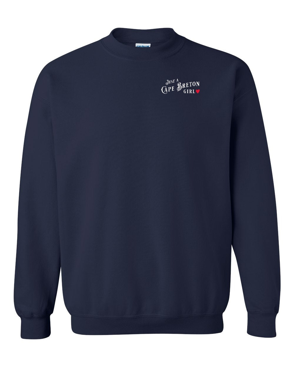 Just a CB Girl Red Heart Left Chest Crewneck Sweatshirt - Unisex