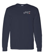Just A Canadian Girl (Heart Flag) Left Chest Long Sleeve - Gildan Canada (sewn Internationally) - Unisex