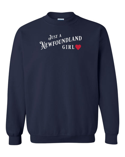 Just a Newfoundland Girl Full Crewneck Sweatshirt