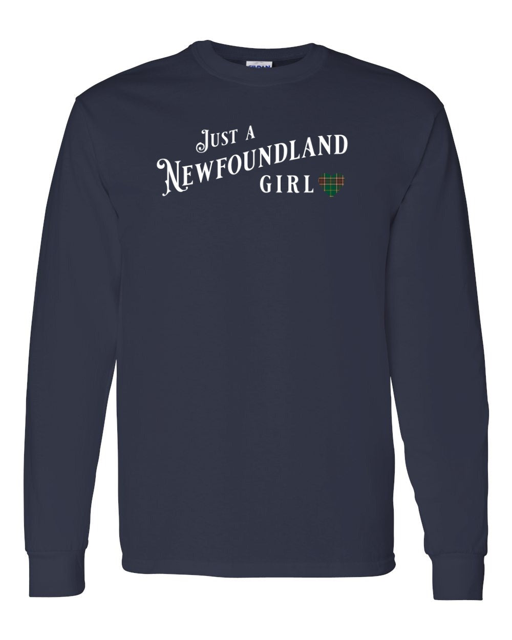 Just a NFLD Girl Tartan Long Sleeve - Unisex