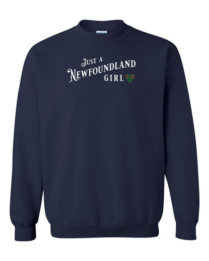 Just a Newfoundland Girl Tartan Full Crewneck Sweatshirt