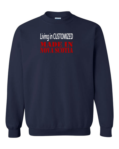 Living in Custom Made in Nova Scotia Full crew-neck