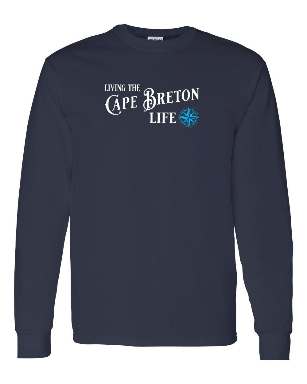 Living the Cape Breton Life blue Full Long Sleeve Tee